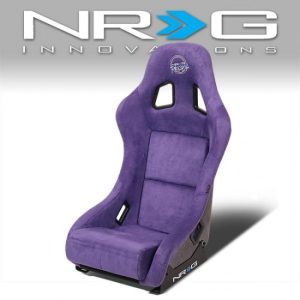 NRG Innovations - 1 Piece Medium Alcantara Fabric Prisma Fixed Bucket Racing Seat - FRP-303PP-PRISMA
