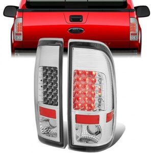 08-16 Ford F250 F350 F450 F550 Super Duty LED Rear Brake Tail Lights - Chrome