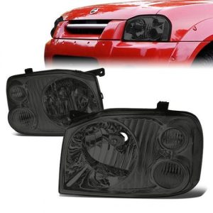 01-04 Nissan Frontier Headlights - Smoked Housing Clear Corner
