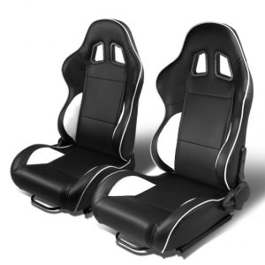 Racing Seats - Reclinable - Type-R - PVC Leather - Pair