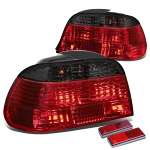 95-01 BMW E38 750iL 740iL 740i Rear Brake Tail Lights - Red/Smoked Lens
