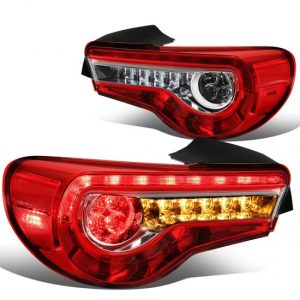 13-16 Subaru BRZ 13-19 Scion FR-S Toyota 86 LED Sequential Turn Signal Tail Lights - Red