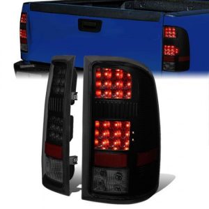 07-14 GMC Sierra 1500 2500HD 3500HD LED Rear Brake Tail Lights - Tinted