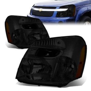 05-09 Chevy Equinox Headlights - Smoked Housing Amber Corner
