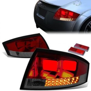 99-06 Audi TT & Quattro LED Rear Brake Tail Lights - Red/Smoked Housing