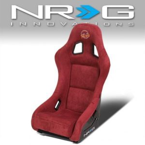NRG Innovations - 1-Piece Medium Size Alcantara Cover Bucket Racing Seat - FRP-303MAR-PRISMA