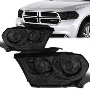 11-13 Dodge Durango Headlights - Smoked Housing Clear Corner