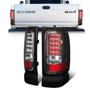 94-02 Dodge Ram 1500 2500 3500 LED Rear Brake Tail Lights - Smoked