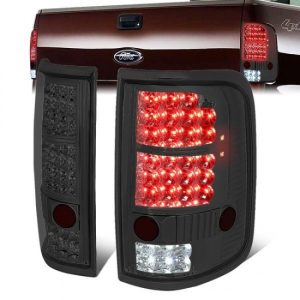 04-08 Ford F150 Lobo Full LED Rear Brake Tail Lights - Smoked Housing