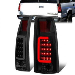 88-00 Chevy Silverado C10 C/K 1500 2500 3500 Suburban LED C-Bar Tail Lights - Tinted