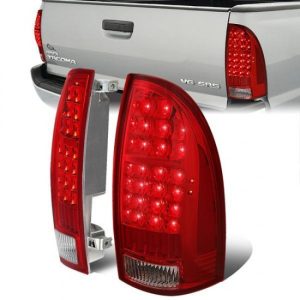 05-15 Toyota Tacoma LED Rear Brake Tail Lights - Red Housing