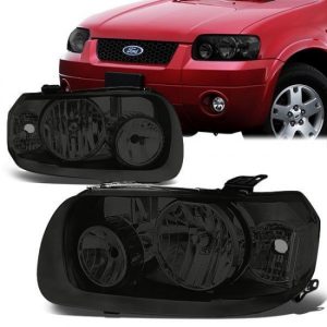 05-07 Ford Escape Headlights - Smoked Housing Clear Corner