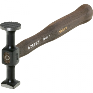 Hazet 1937K Car Body Hammer Round Faces Finely Chequered Milled