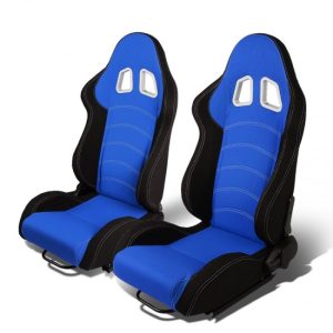 Racing Seats - Reclinable - Woven Fabric - Type-R - Pair