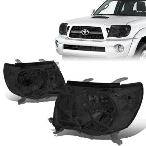 05-11 Toyota Tacoma Headlights - Smoked Housing Clear Corner