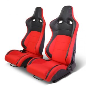Racing Seats - Reclinable - Fabric - Pair