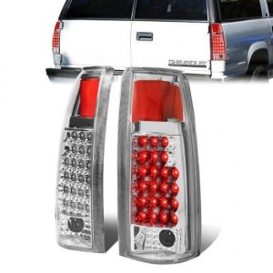 88-00 Chevy Silverado C10 C/K 1500 2500 3500 Suburban LED Tail Lights - Chrome
