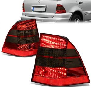 98-05 Mercedes-Benz ML320 ML350 ML500 ML55 AMG LED Bar Rear Brake Tail Lights - Red/Smoked