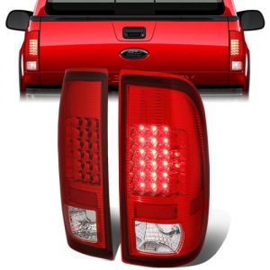 08-16 Ford F250 F350 F450 F550 Super Duty LED Rear Brake Tail Lights - Red