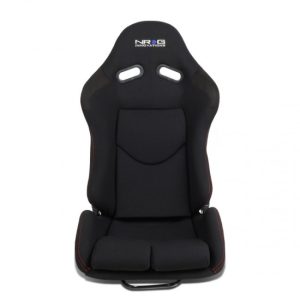 NRG Innovations - Reclinable Fabric Racing Seat w/Slider - RSC-400BK