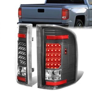 07-14 Chevy Silverado 1500 2500HD 3500HD LED Tail Lights - Black