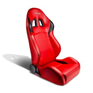 NRG Innovations - PVC Leather Racing Seat w/Universal Slider - Passenger Side