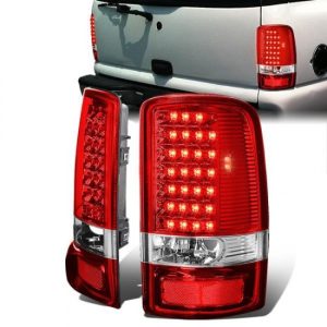00-06 GMC Yukon XL Chevy Suburban 1500 2500 Tahoe LED Tail Lights - Red