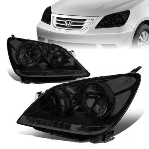 08-10 Honda Odyssey Headlights - Smoked Housing Clear Corner