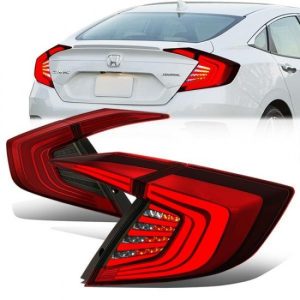 16-18 Honda Civic Sedan Full LED Brake/Reverse Tail Lights - Inner+Outer Lamps