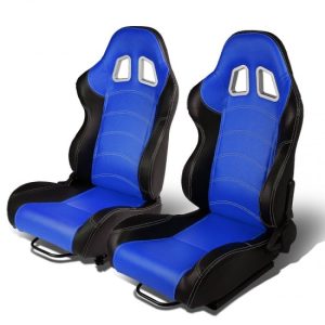 Racing Seats - Reclinable - Type-R - PVC Leather - Pair